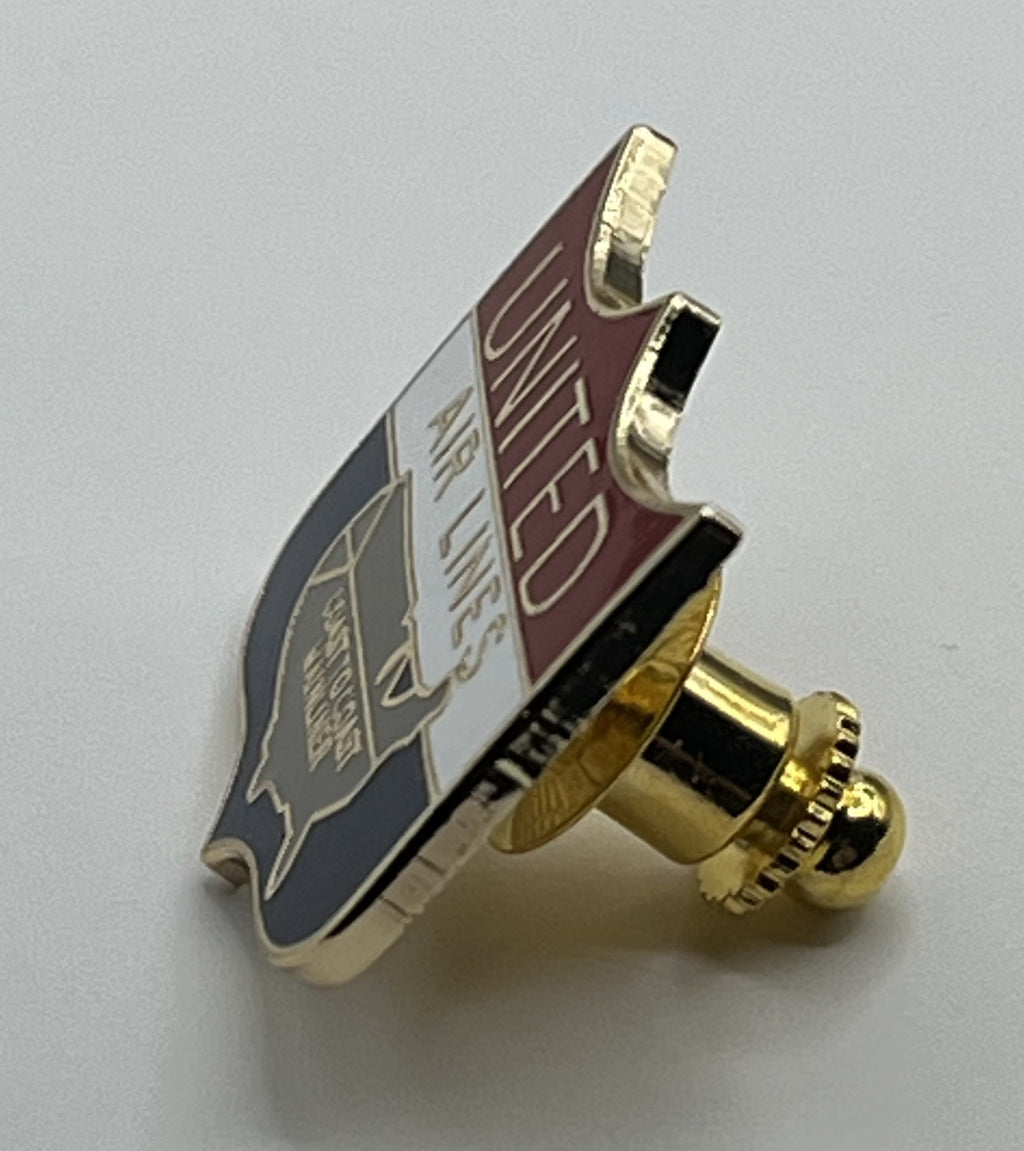 United Air Lines Mainliner Coast to Coast Shield Lapel Pin Repro Gift
