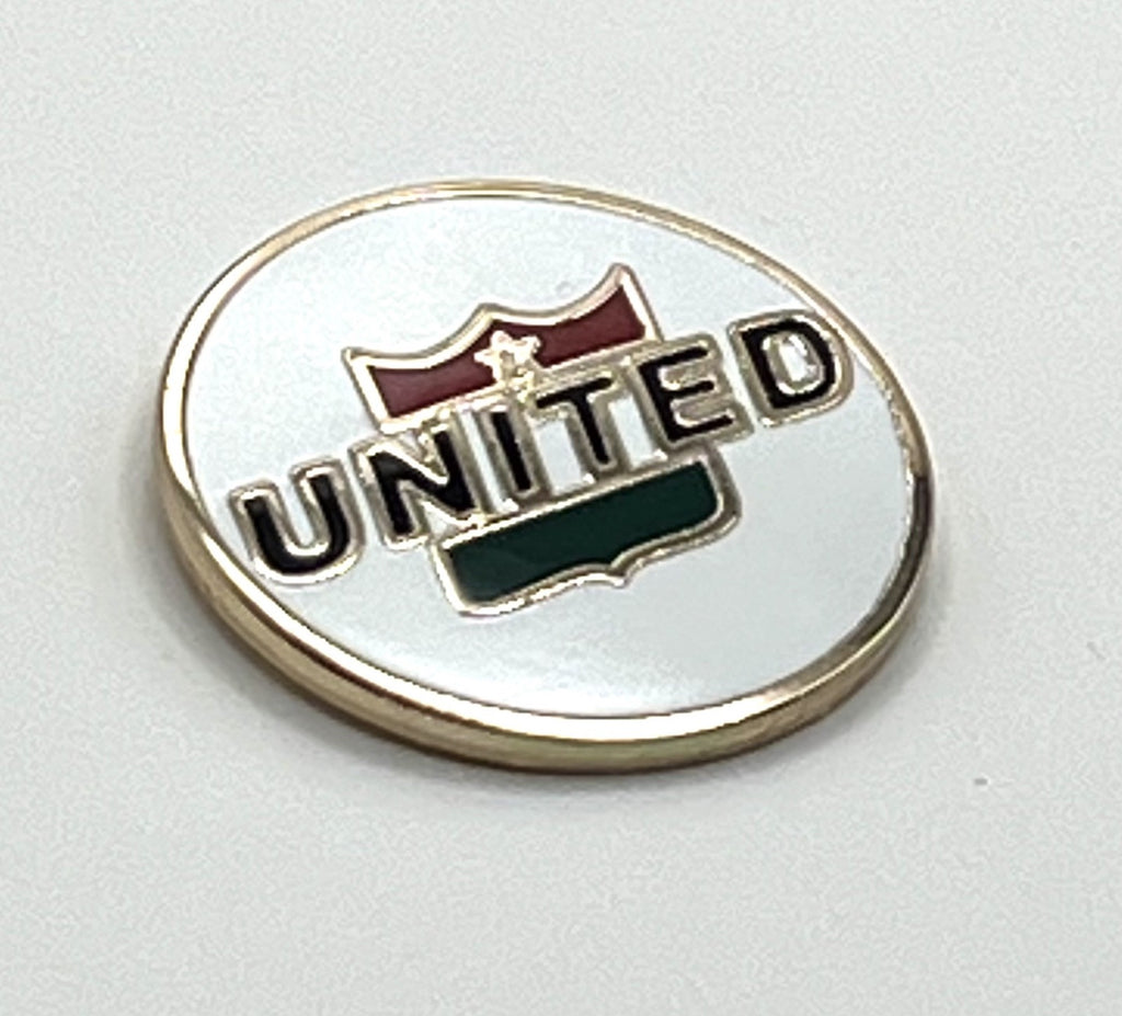 United Air Lines Shield Logo Round Lapel Pin Cloisonné Repro Gift