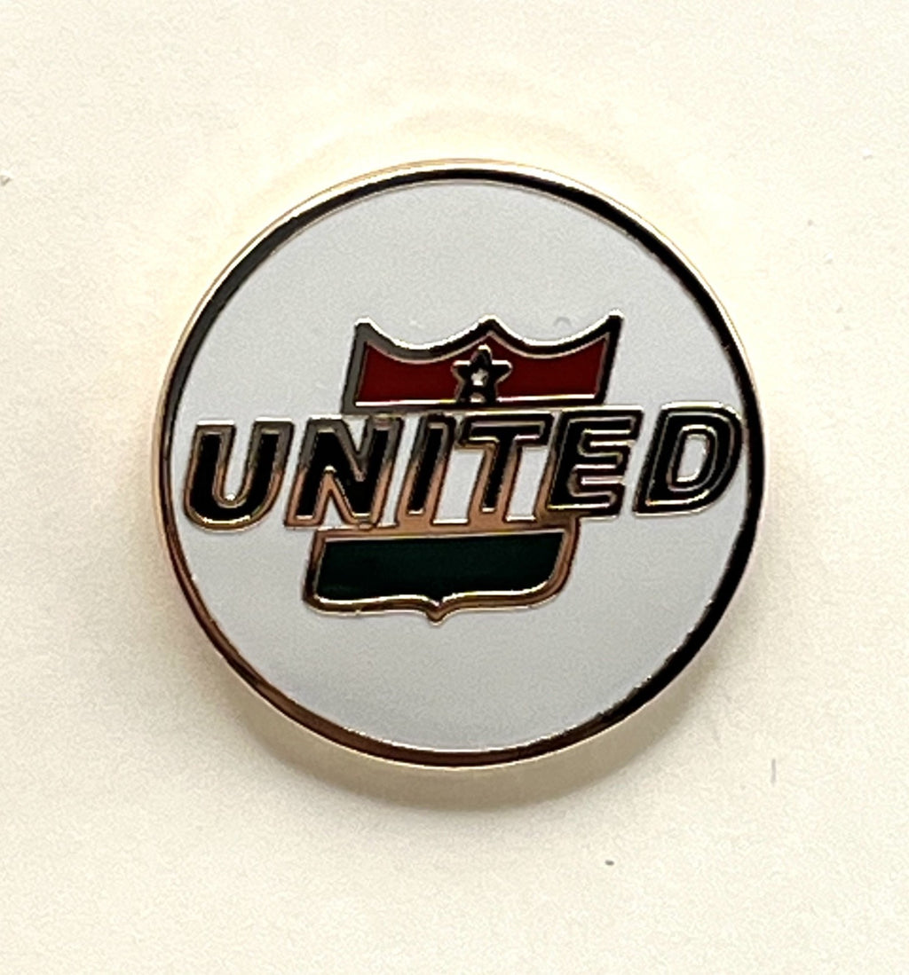 United Air Lines Shield Logo Round Lapel Pin Cloisonné Repro Gift