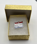 United Air Lines Shield Logo Lapel Pin Cloisonné Repro Gift