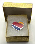 Southwest Airlines Heart Logo Lapel Pin Cloisonné Repro Gift