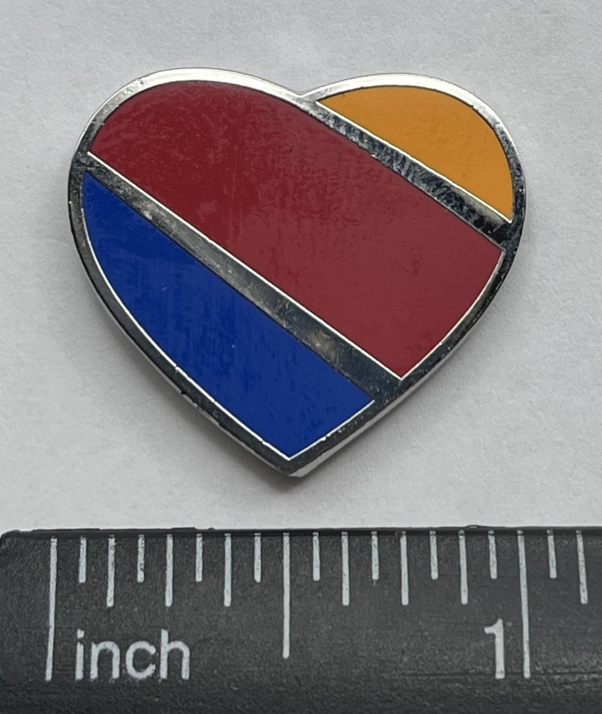 Southwest Airlines Heart Logo Lapel Pin Cloisonné Repro Gift