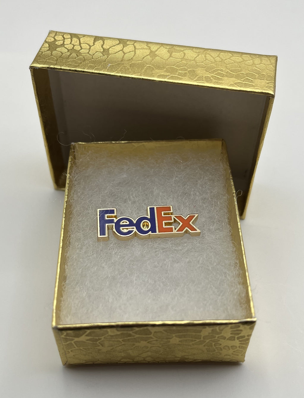 FedEx Logo Lapel Pin Cloisonné Repro Gift