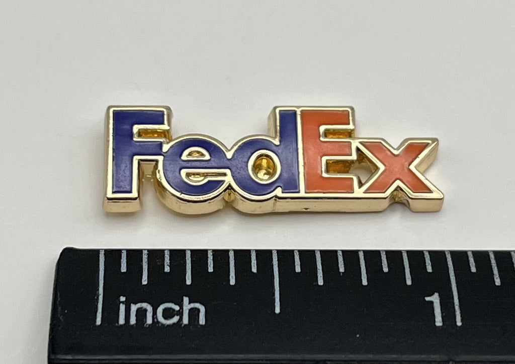 FedEx Logo Lapel Pin Cloisonné Repro Gift