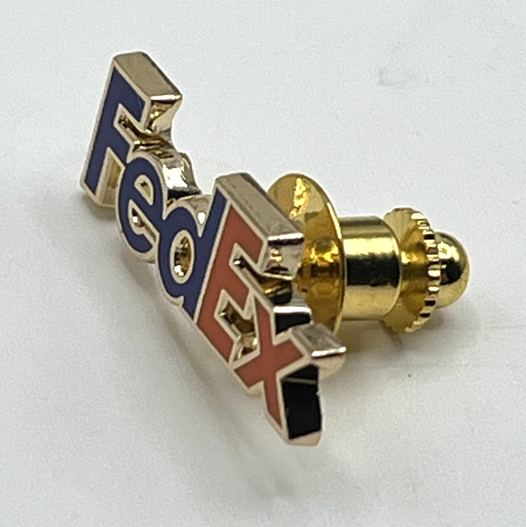 FedEx Logo Lapel Pin Cloisonné Repro Gift