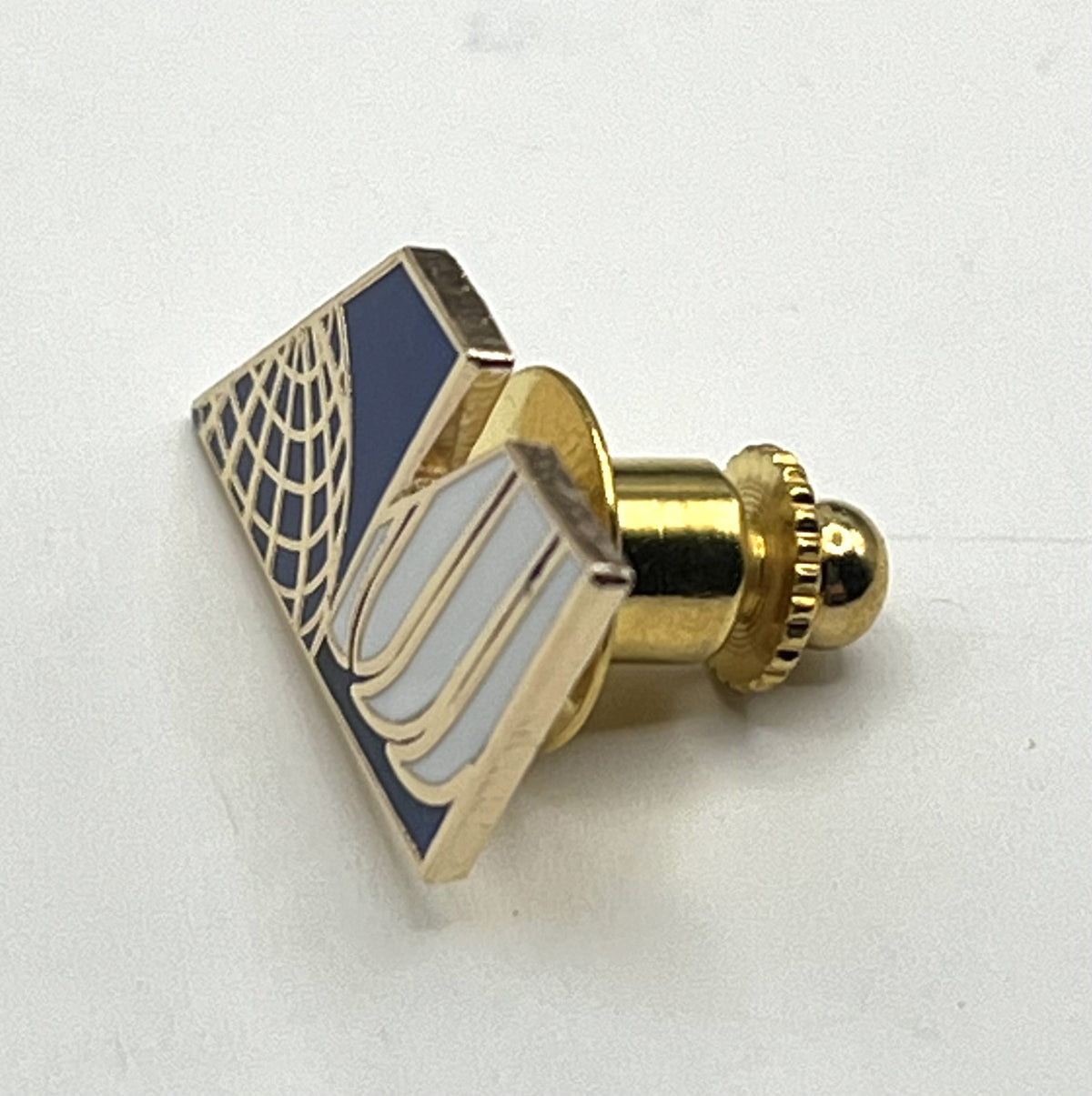 United Air Lines Globe U Logo Lapel Pin Cloisonné Repro Gift