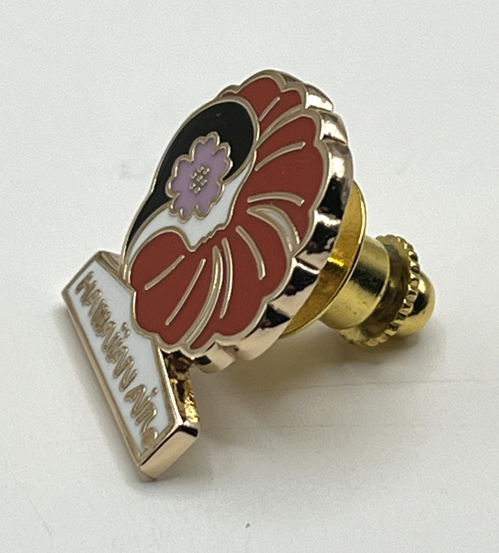 Hawaiian Airlines Pualani Logo Lapel Pin Cloisonné Repro Gift
