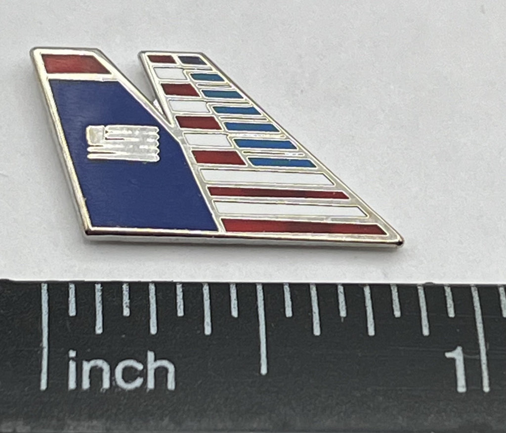 US Airways Flag Tailfin Lapel Pin Cloisonné Repro Gift
