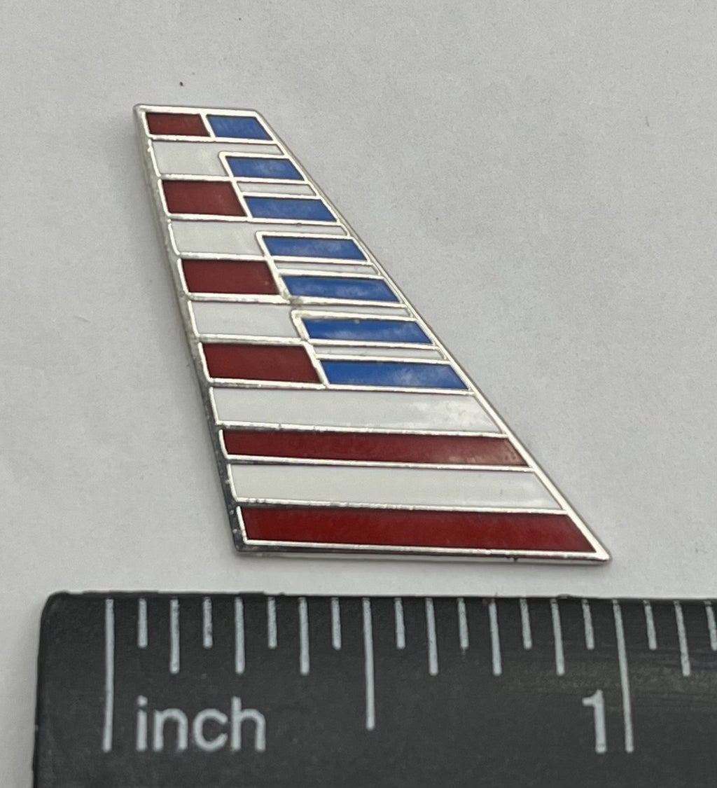 American Airlines Flag Tailfin Lapel Pin Cloisonné Repro Gift