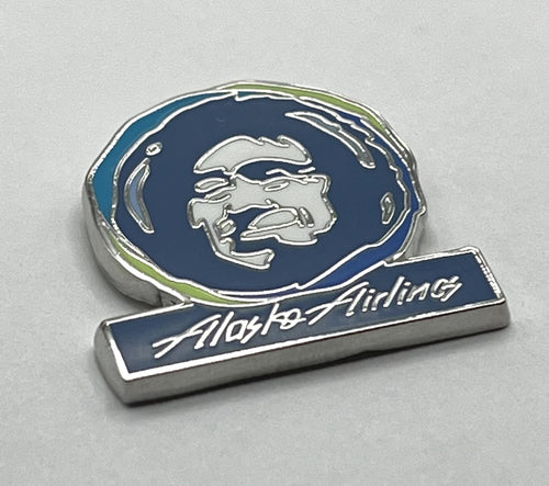 Alaska Airlines Classic Face Logo Lapel Pin Cloisonné Repro Gift