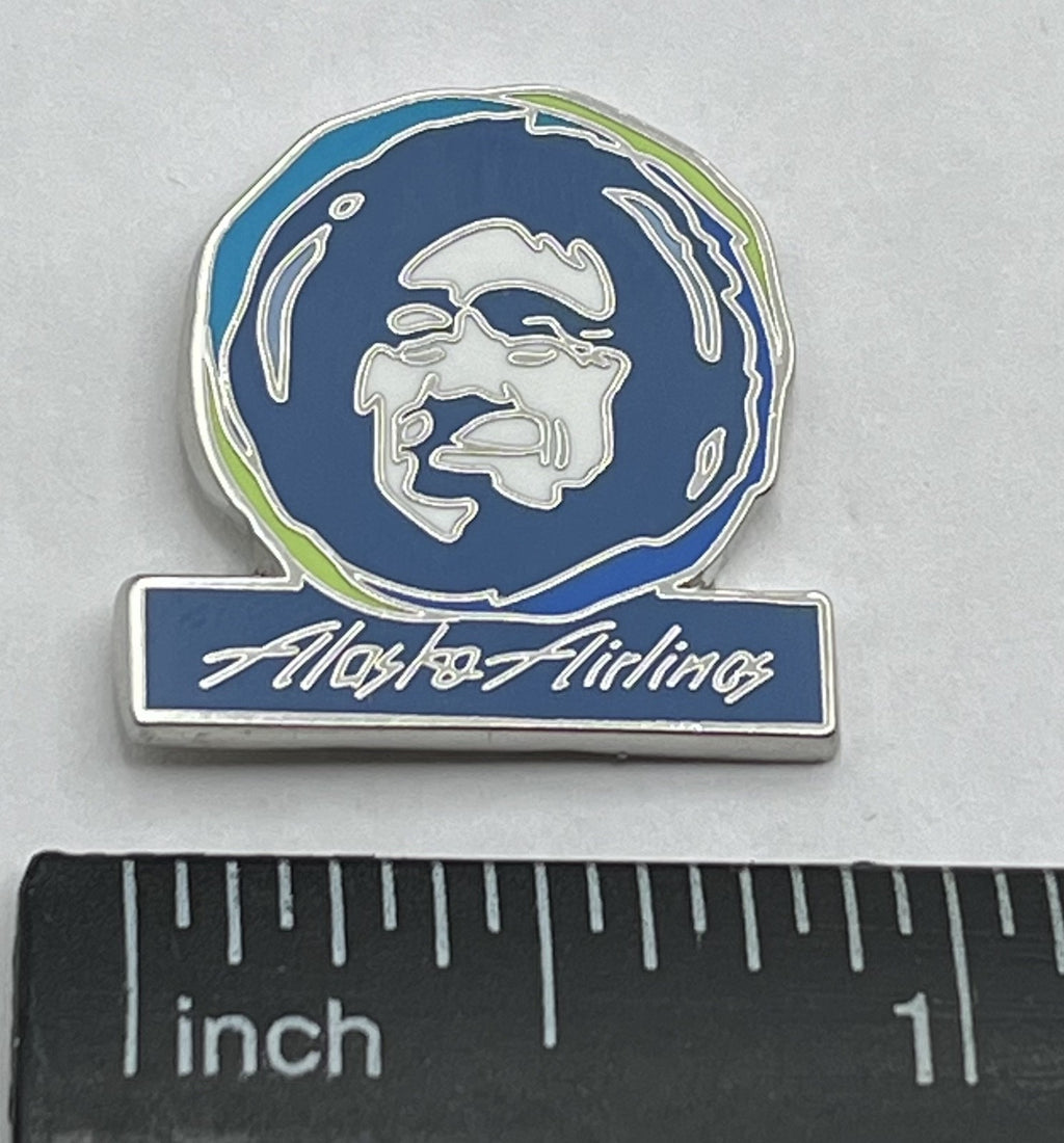Alaska Airlines Classic Face Logo Lapel Pin Cloisonné Repro Gift