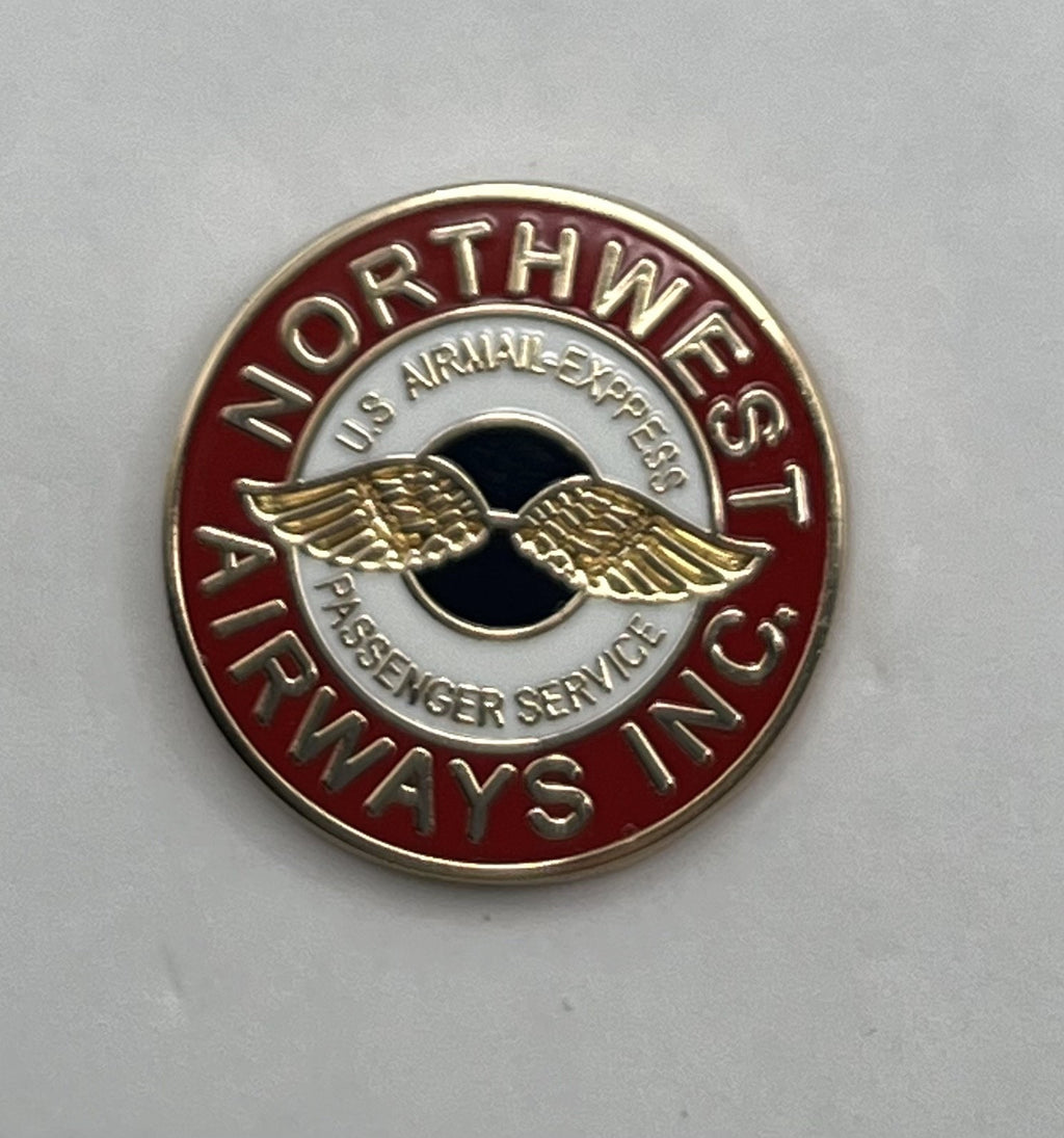 Northwest Airways Inc Airmail Express Wings Logo Lapel Pin Repro Airlines Gift