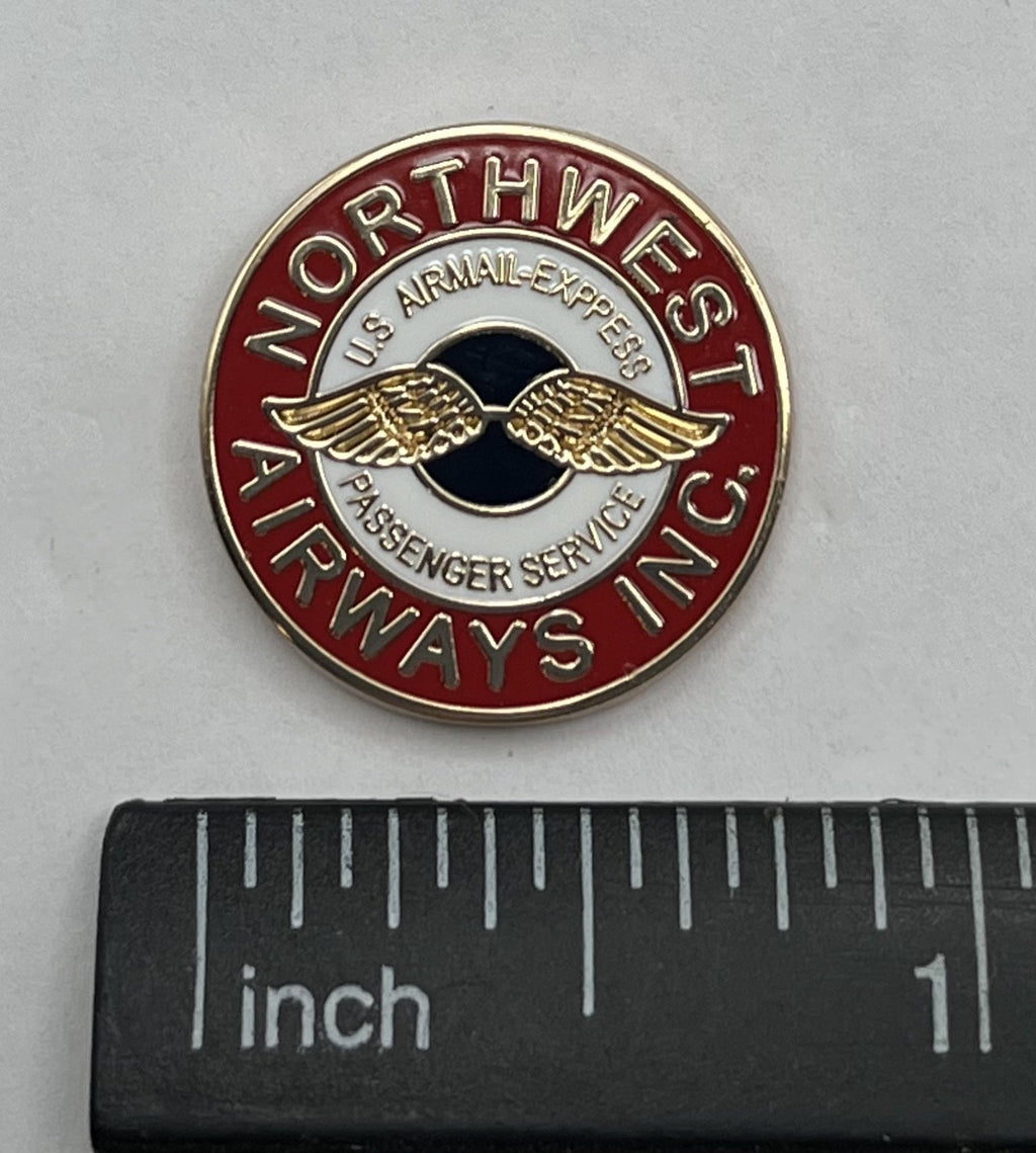 Northwest Airways Inc Airmail Express Wings Logo Lapel Pin Repro Airlines Gift
