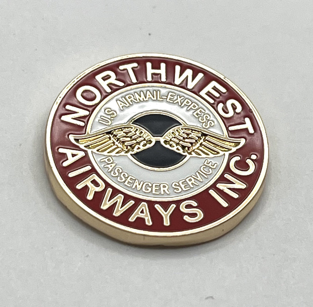 Northwest Airways Inc Airmail Express Wings Logo Lapel Pin Repro Airlines Gift