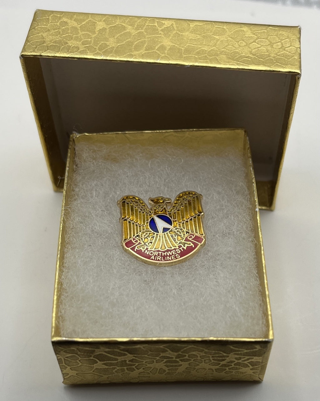 Northwest Airlines Eagle Crest Logo Lapel Pin Cloisonné Repro Gift