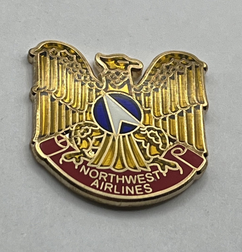 Northwest Airlines Eagle Crest Logo Lapel Pin Cloisonné Repro Gift