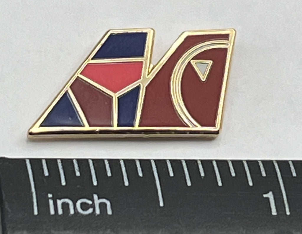 Northwest Airlines Geometric Tail Logo Lapel Pin Cloisonné Repro Gift
