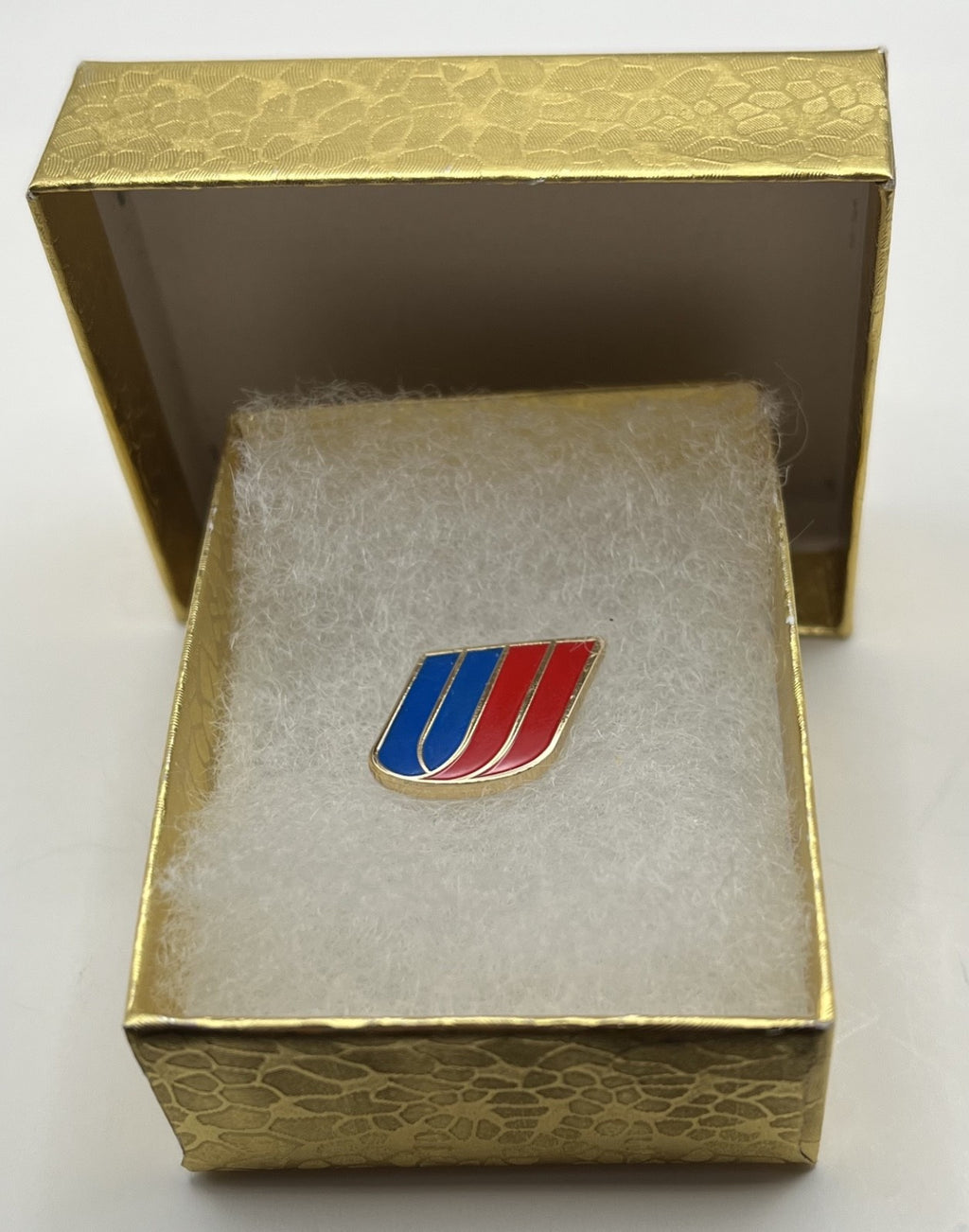 United Airlines Tulip Logo Lapel Pin Small Cloisonné Repro Gift - small