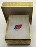 United Airlines Tulip Logo Lapel Pin Small Cloisonné Repro Gift - small