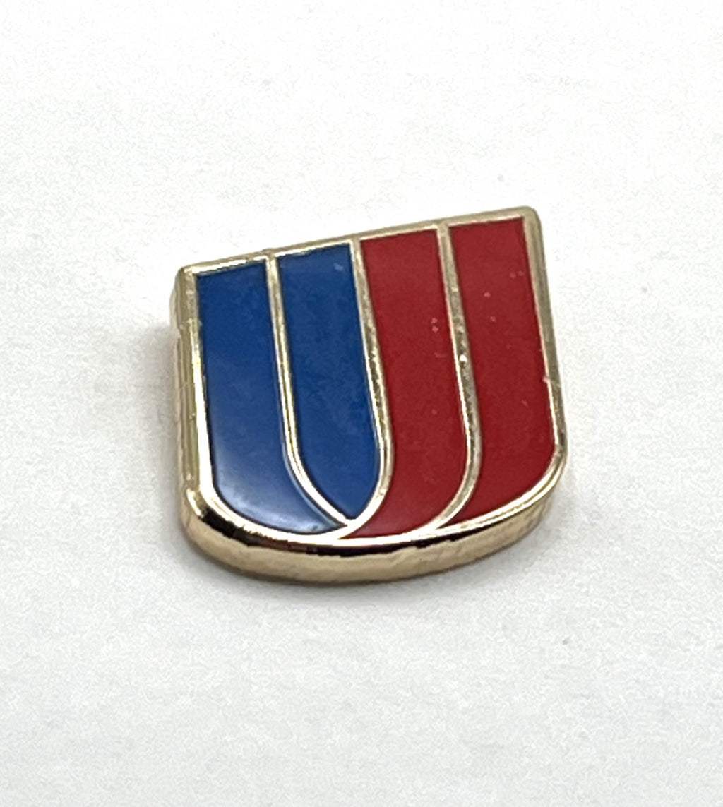 United Airlines Tulip Logo Lapel Pin Small Cloisonné Repro Gift - small