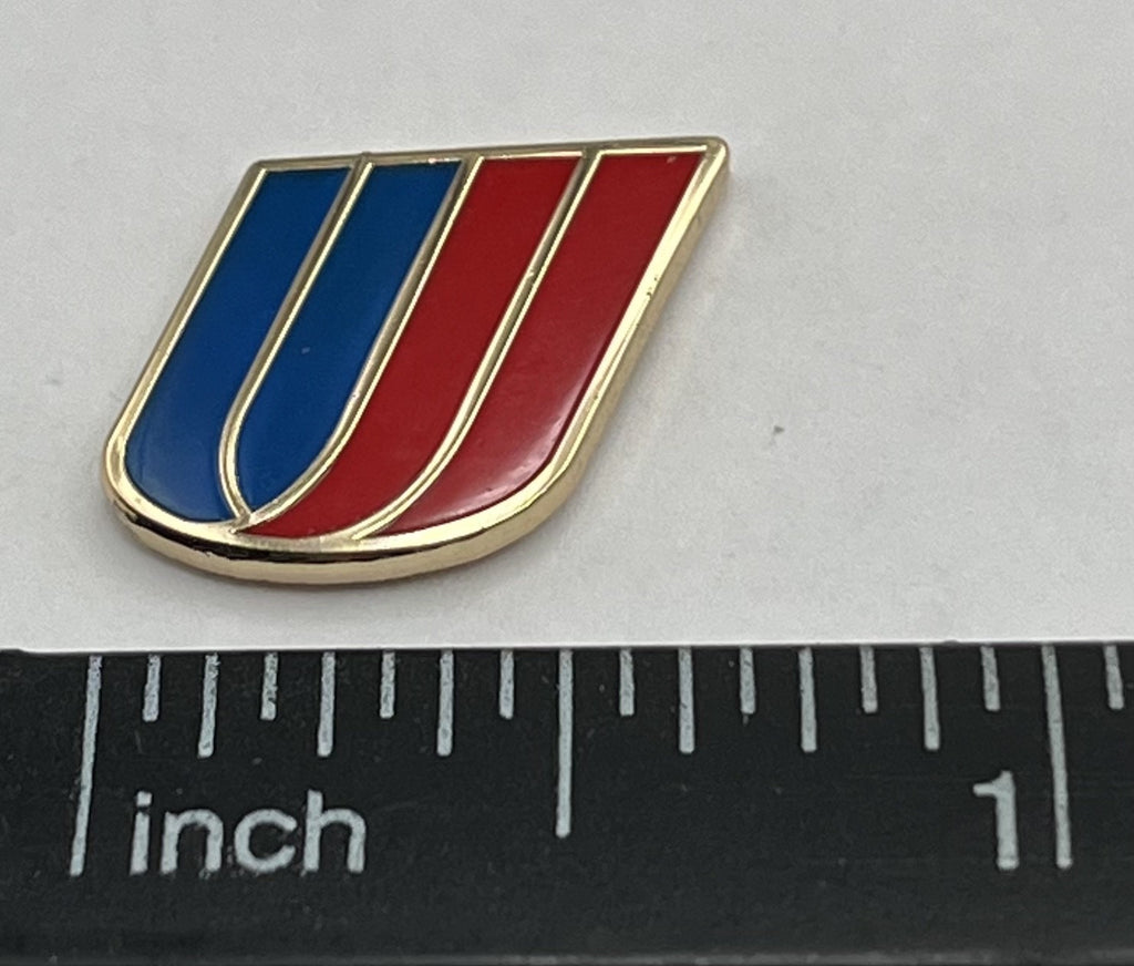 United Airlines Tulip Logo Lapel Pin Small Cloisonné Repro Gift - small