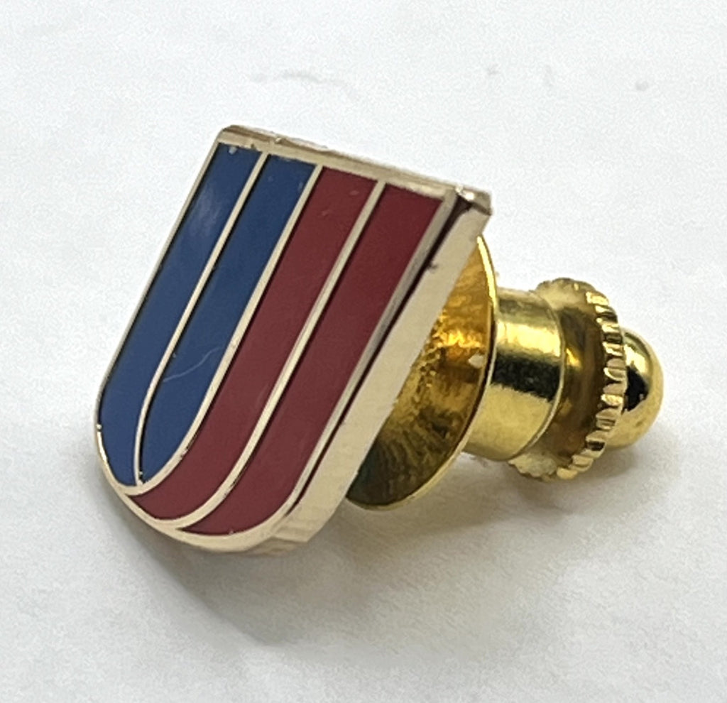 United Airlines Tulip Logo Lapel Pin Small Cloisonné Repro Gift - small