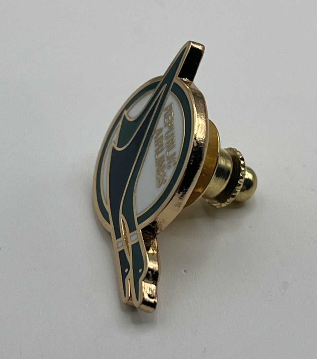 Republic Airlines Stylized Bird Logo Lapel Pin Cloisonné Reproduction Gift