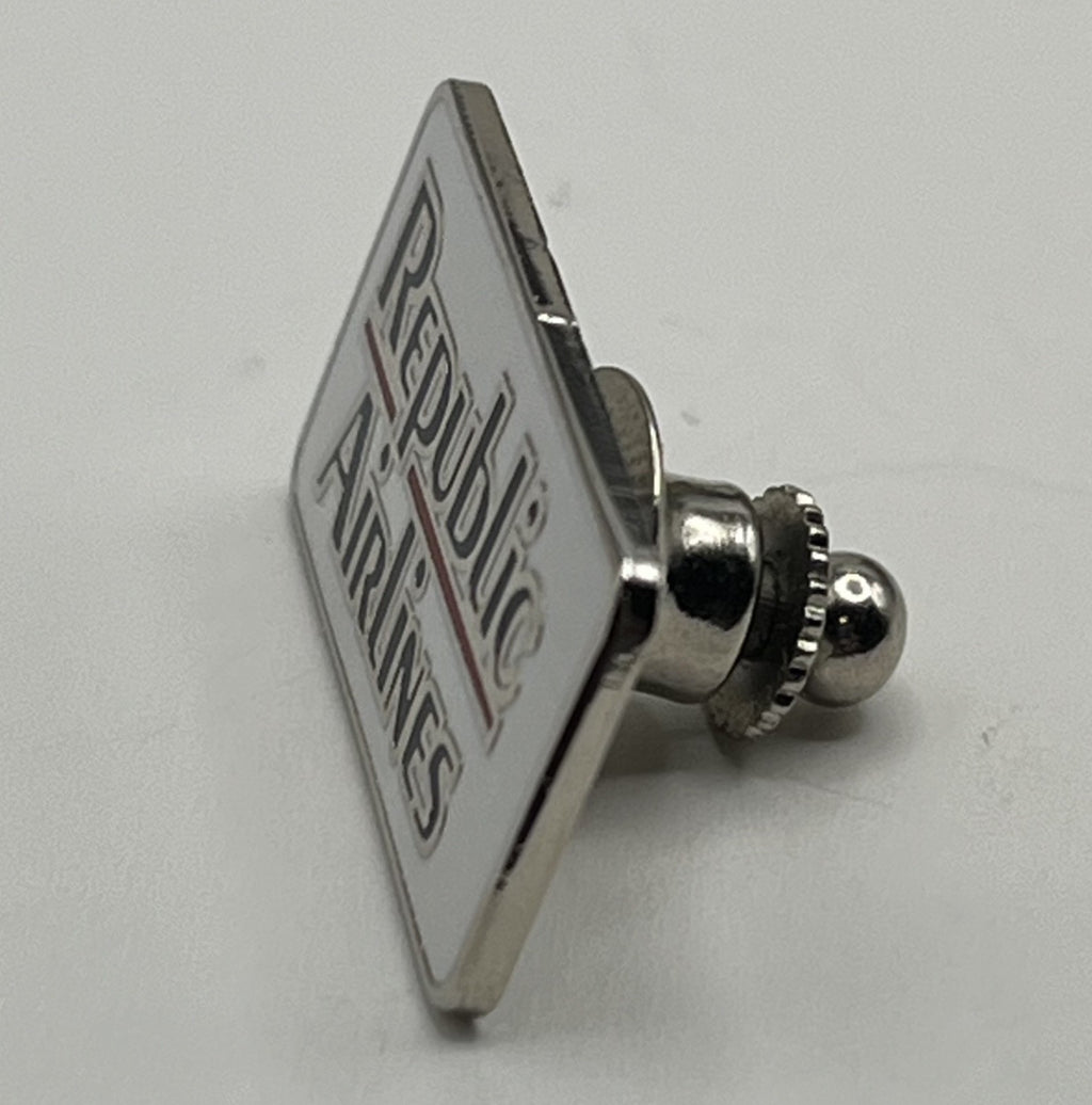 Republic Airlines Wordmark Logo Lapel Pin Cloisonné Repro Gift