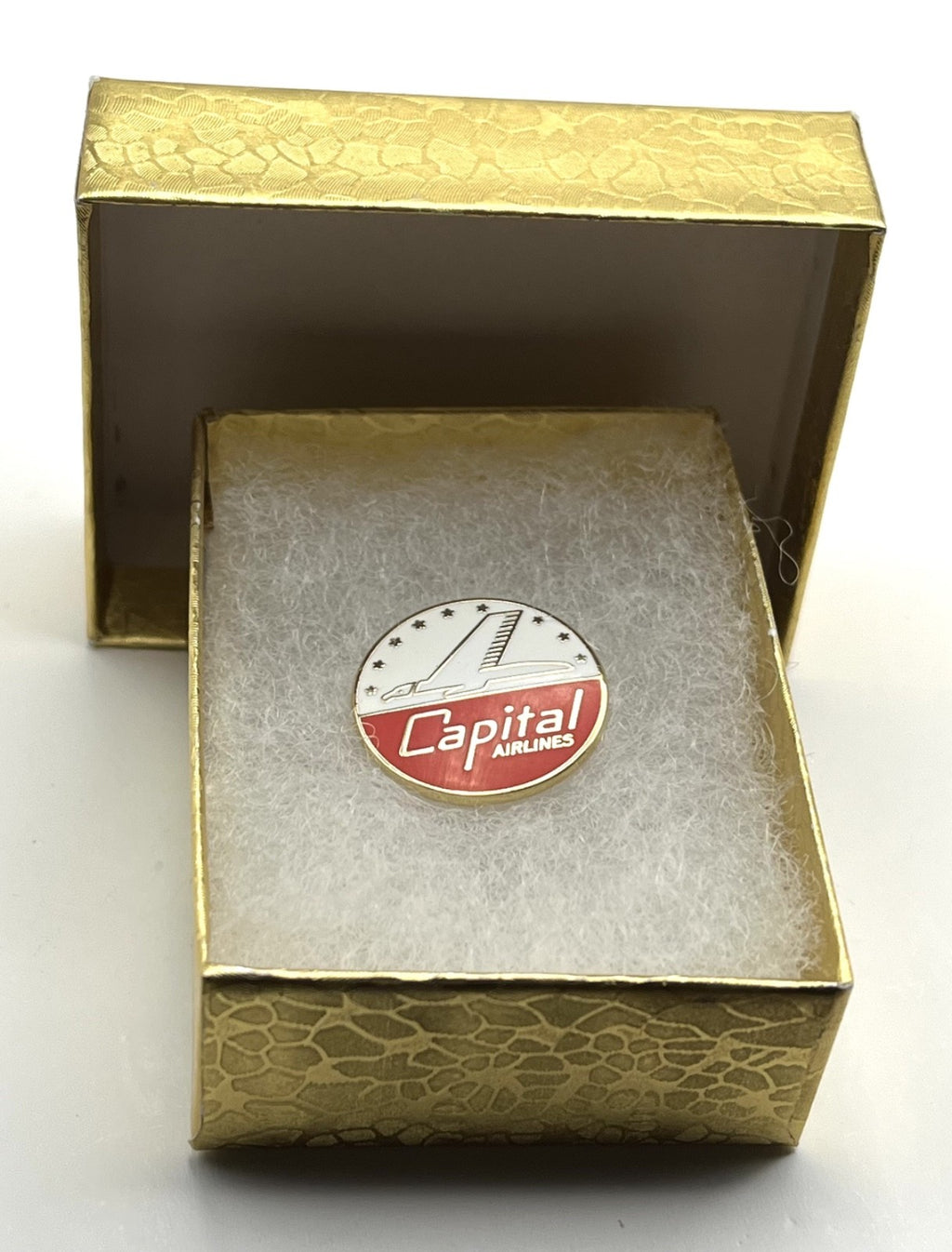 Capital Airlines Jet Stars Logo Lapel Pin Cloisonné Repro Gift
