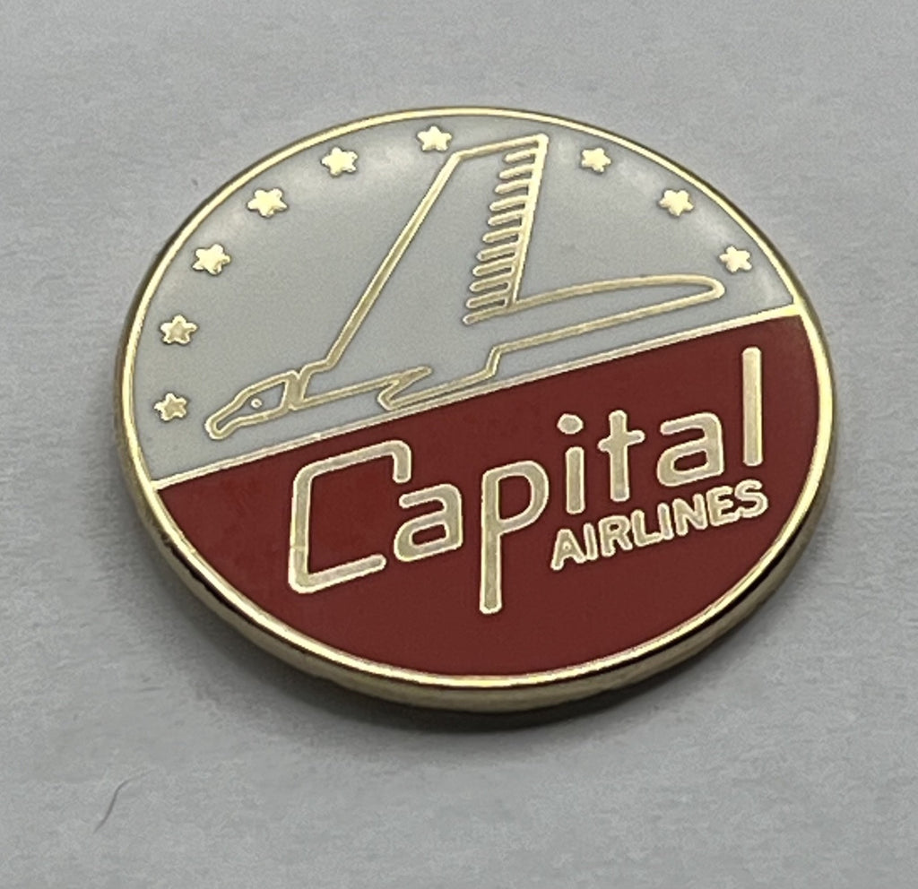 Capital Airlines Jet Stars Logo Lapel Pin Cloisonné Repro Gift