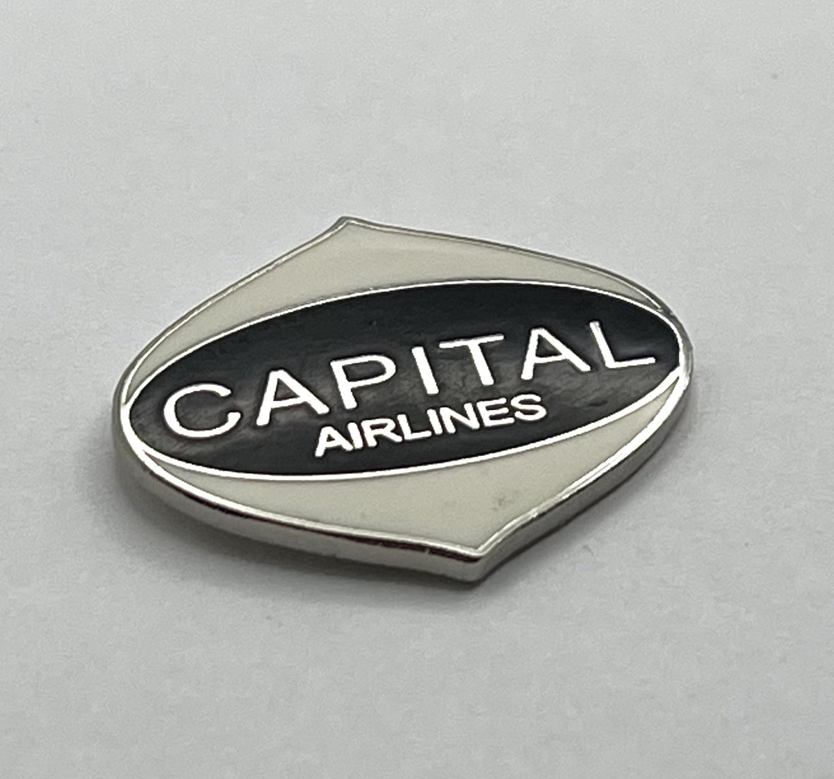 Capital Airlines Shield Wordmark Lapel Pin Cloisonné Repro Gift