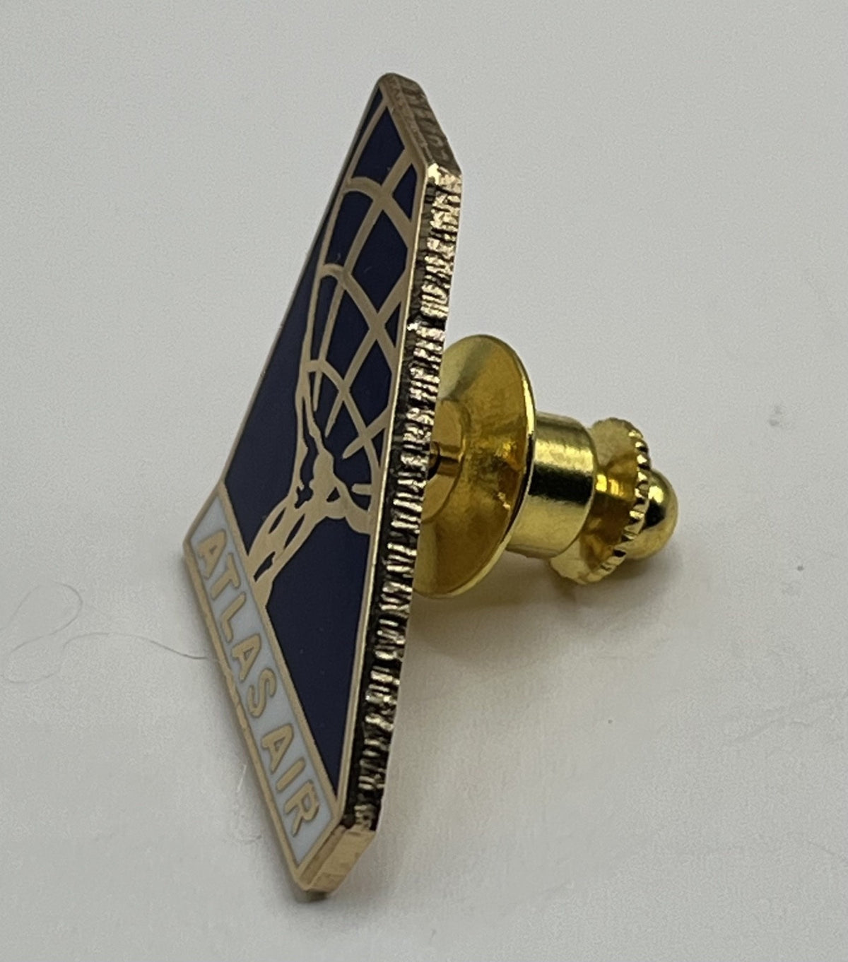 Atlas Air Globe Tailfin Lapel Pin Cloisonné Repro Gift