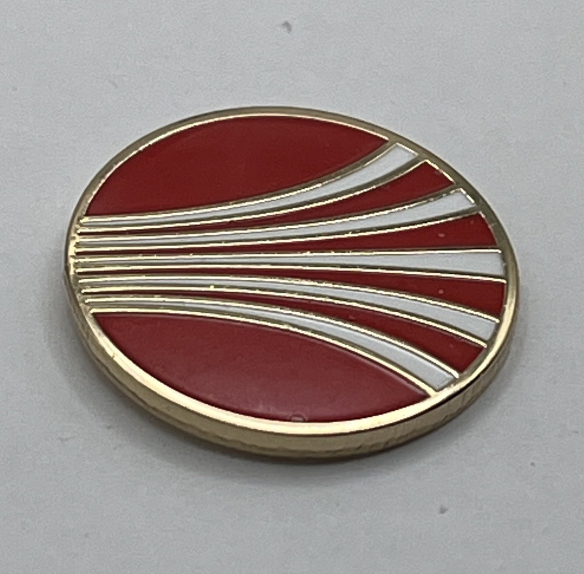 Continental Airlines Red Speed Lines Logo Lapel Pin Repro Gift