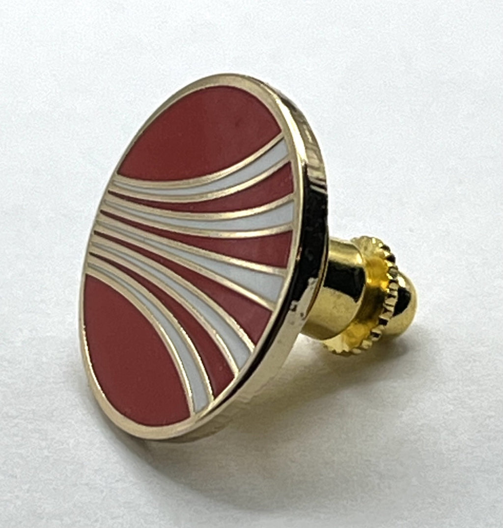 Continental Airlines Red Speed Lines Logo Lapel Pin Repro Gift