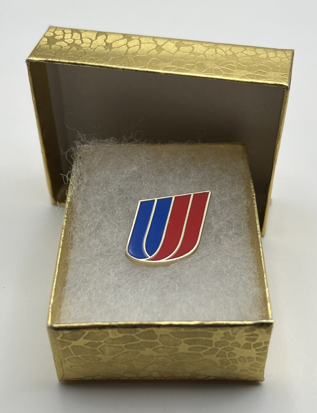United Airlines Tulip Logo Lapel Pin Cloisonné Repro Gift