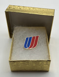 United Airlines Tulip Logo Lapel Pin Cloisonné Repro Gift