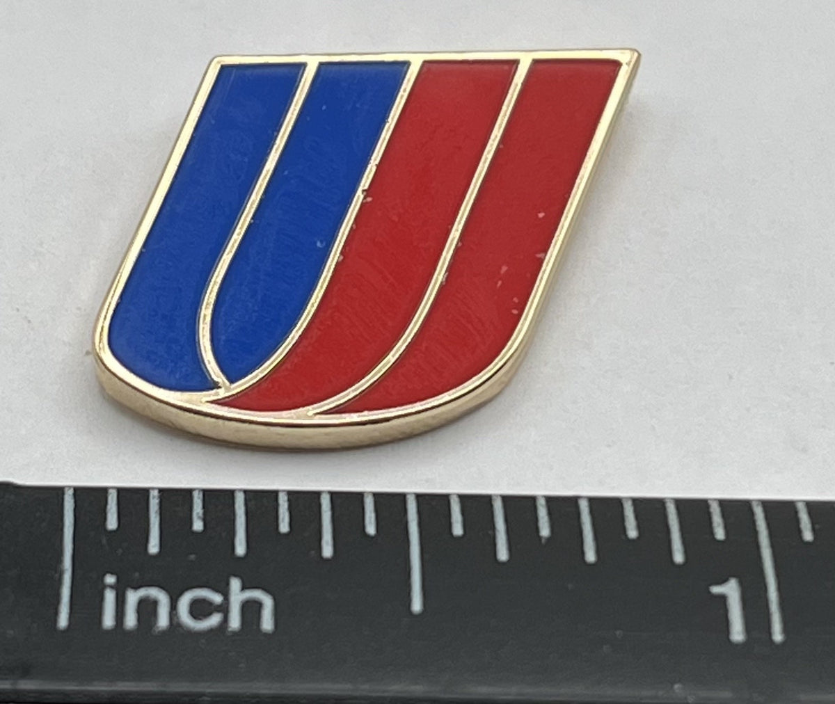 United Airlines Tulip Logo Lapel Pin Cloisonné Repro Gift