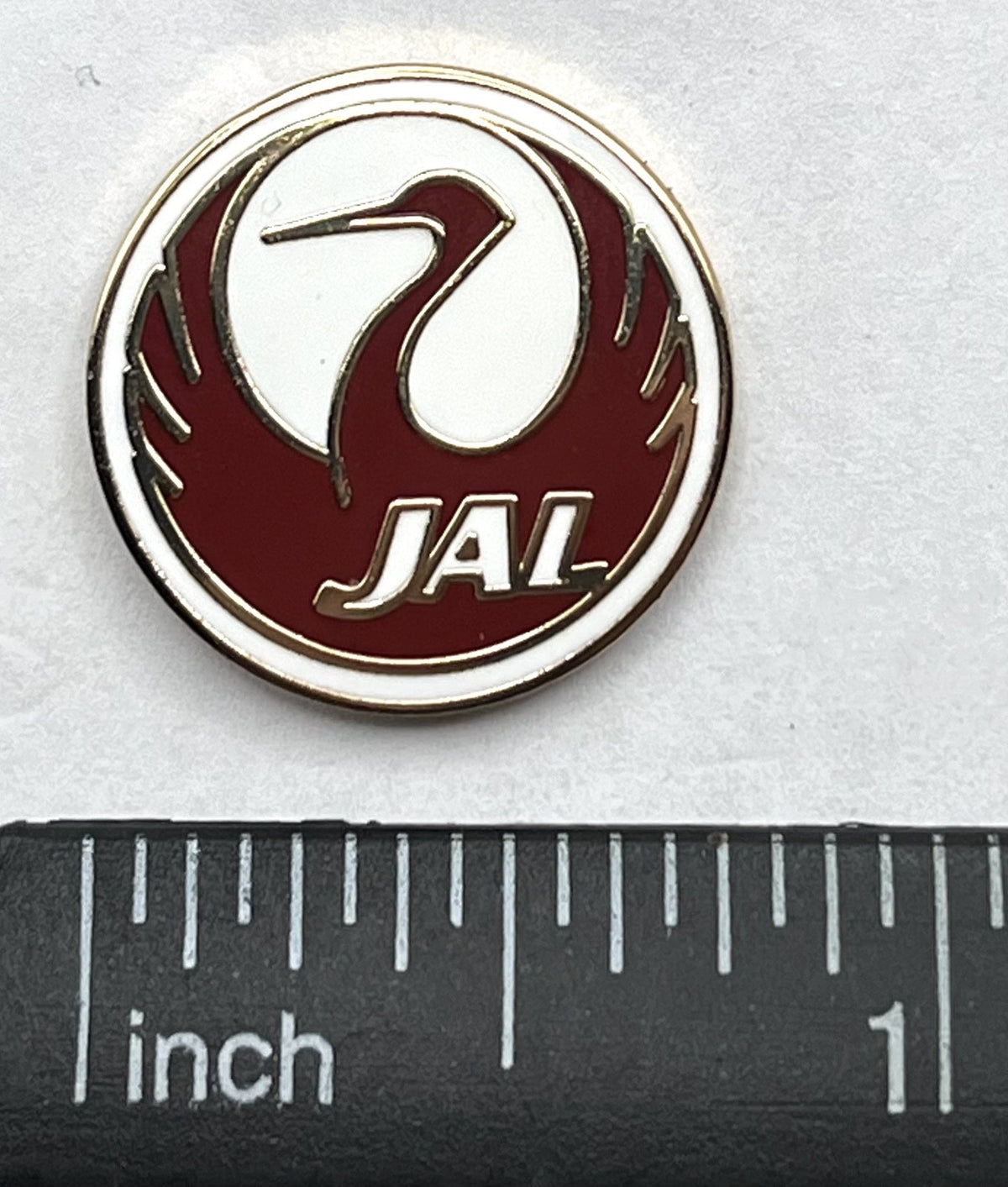 Japan Airlines JAL Red Crane Logo Lapel Pin Repro Gift