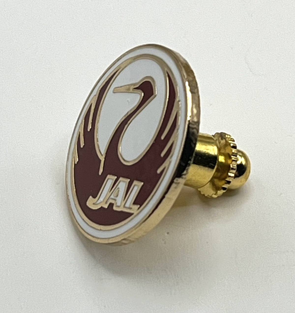Japan Airlines JAL Red Crane Logo Lapel Pin Repro Gift