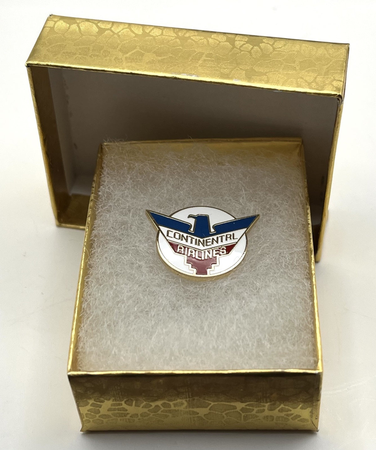 Continental Airlines Red Speed Lines Logo Lapel Pin Repro Gift