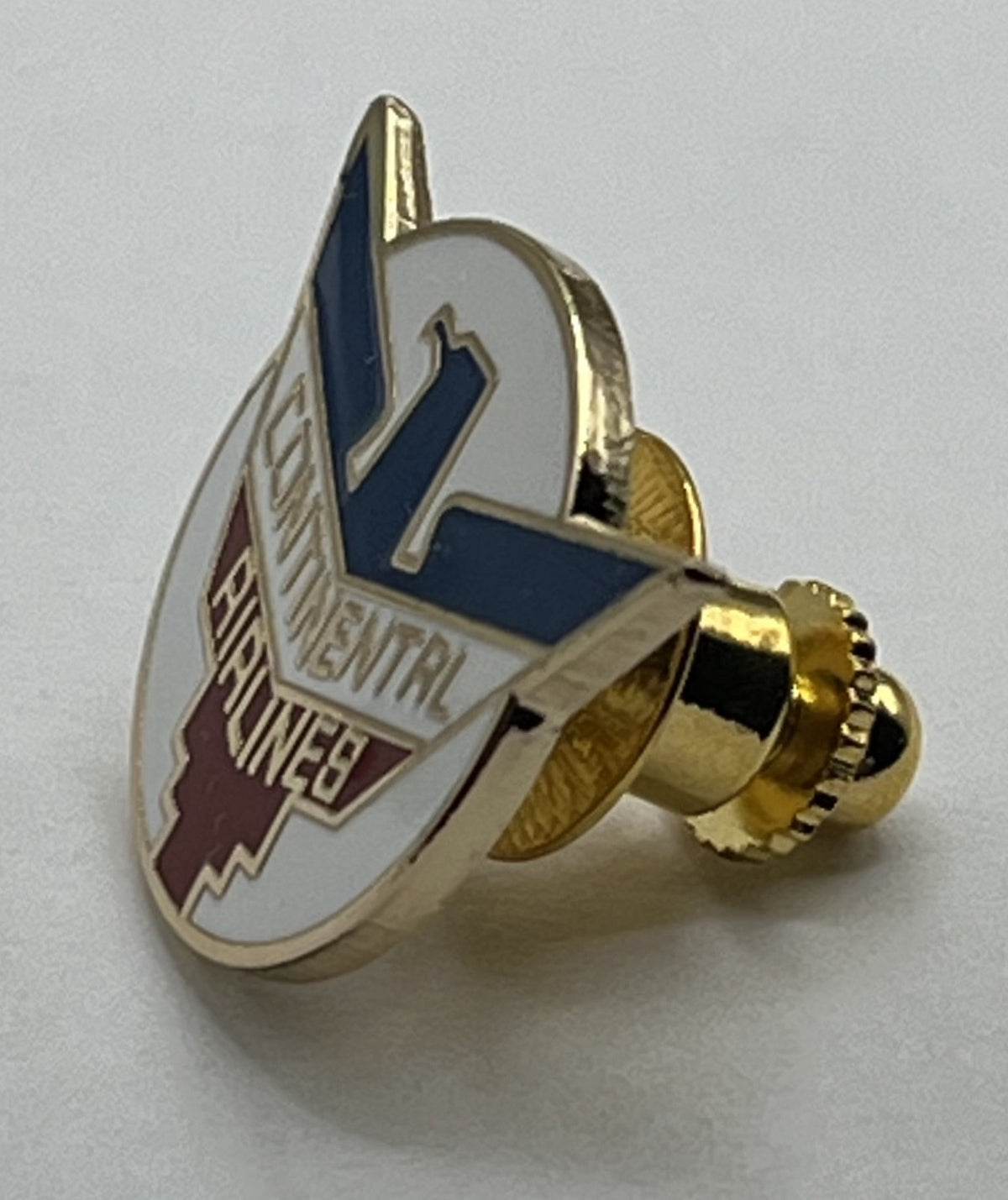 Continental Airlines Red Speed Lines Logo Lapel Pin Repro Gift