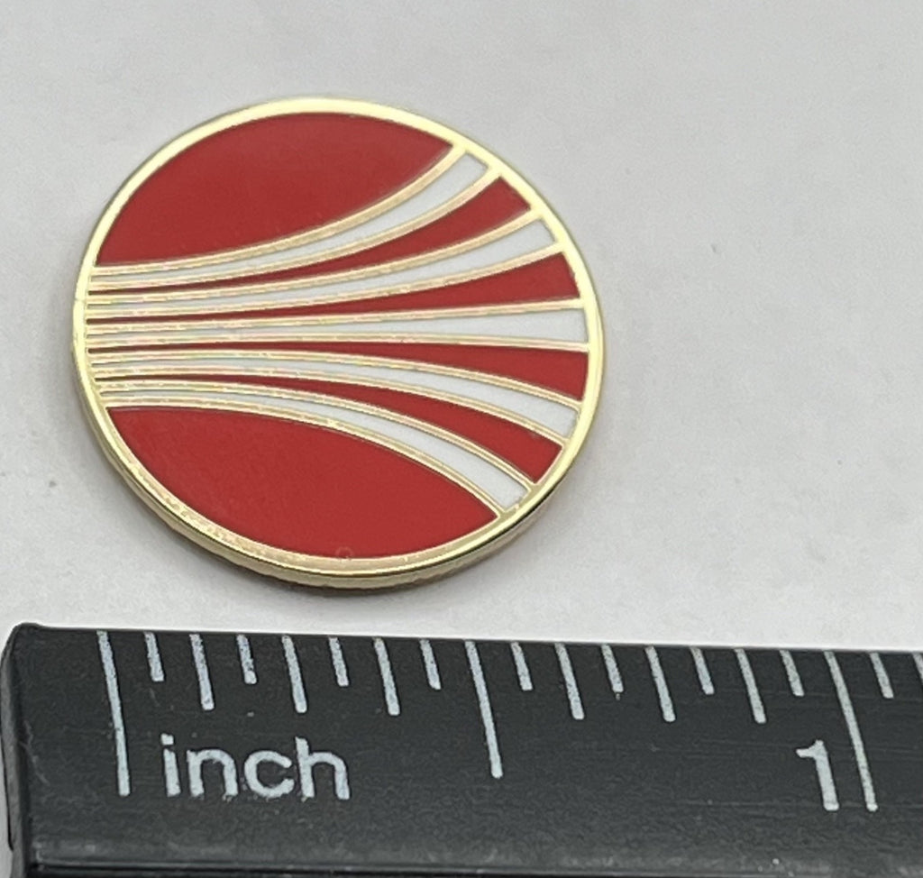 Continental Airlines Red Speed Lines Logo Lapel Pin Repro Gift