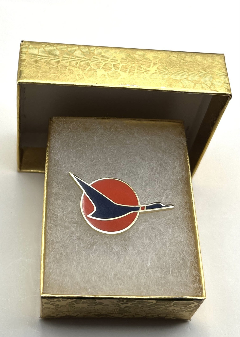 North Central Airlines Red Circle Jet Logo Lapel Pin – Repro Gift