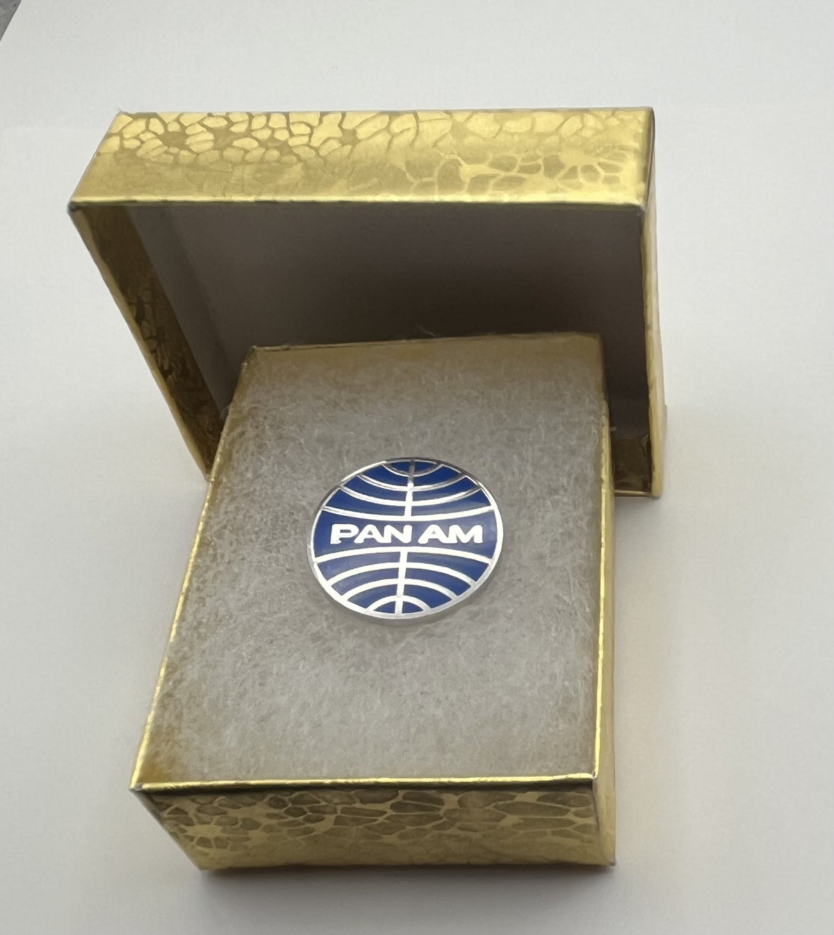 Pan Am Globe Logo Lapel Pin – Cloisonné Reproduction w/ Box
