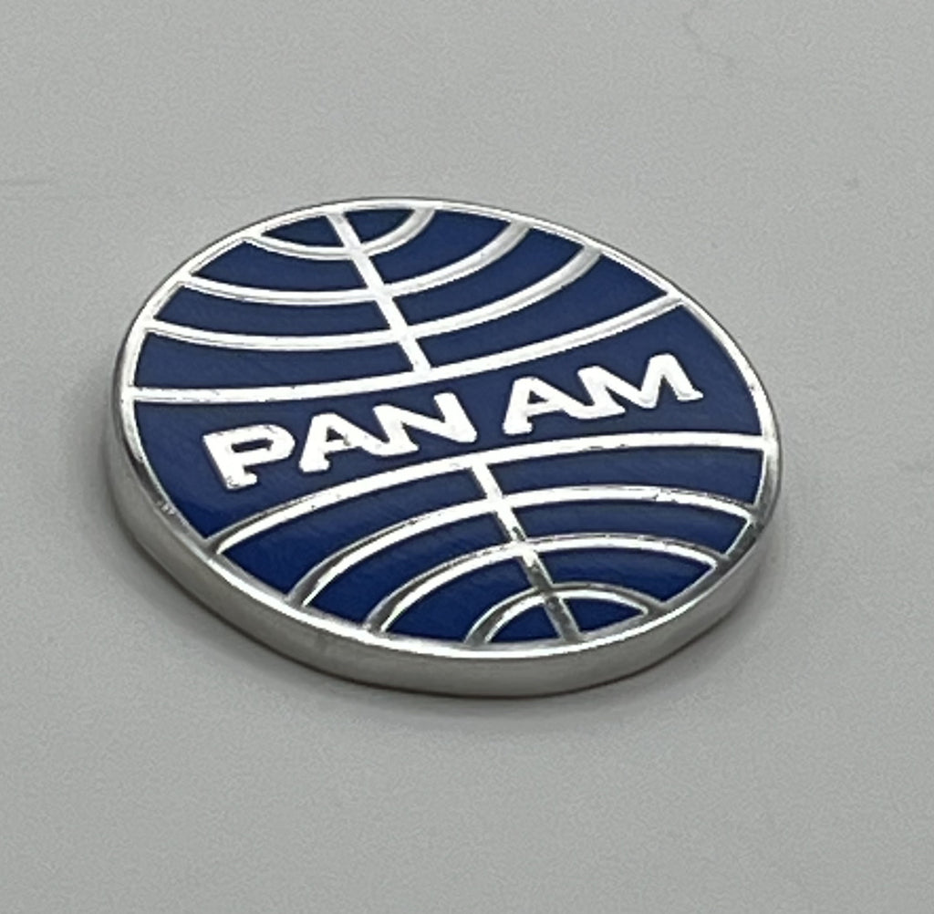Pan Am Globe Logo Lapel Pin – Cloisonné Reproduction w/ Box