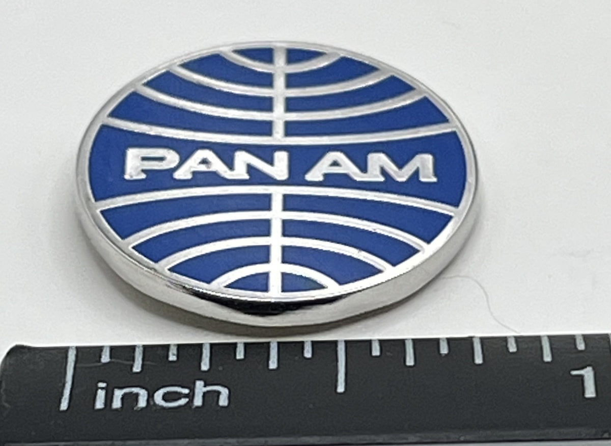 Pan Am Globe Logo Lapel Pin – Cloisonné Reproduction w/ Box