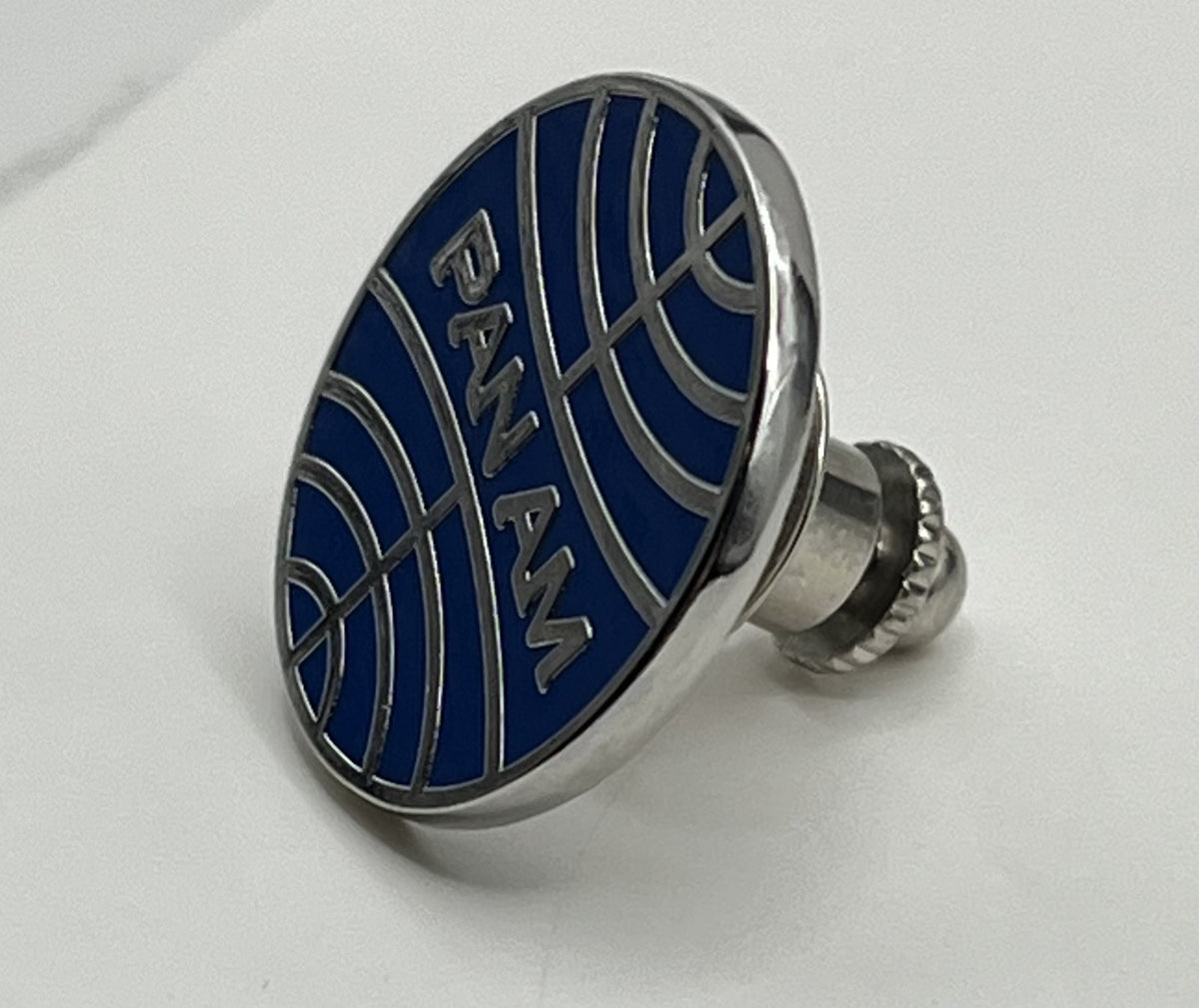 Pan Am Globe Logo Lapel Pin – Cloisonné Reproduction w/ Box