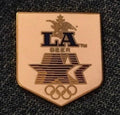 Budweiser beer 1984 Los Angeles Olympic sponsor pin