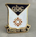 abc Sports Sarajevo 1984 Winter Olympic media pin