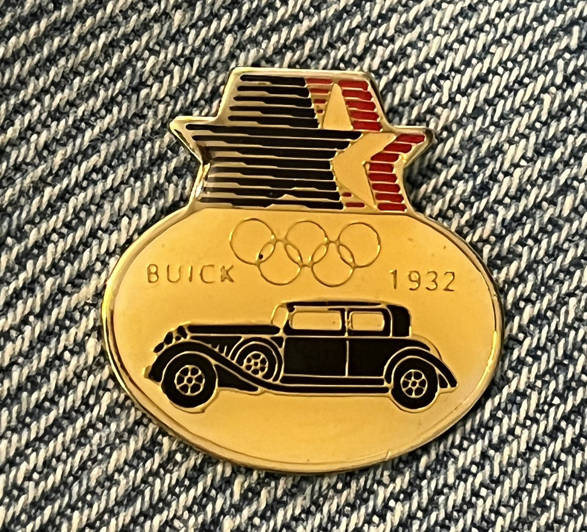 1932 Buick car pin from the 1984 Los Angeles Olympic commemorative set